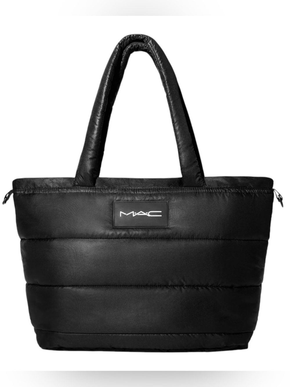 MAC Cosmetics‎ Black Quilted Puffer Tote Bag Nylon